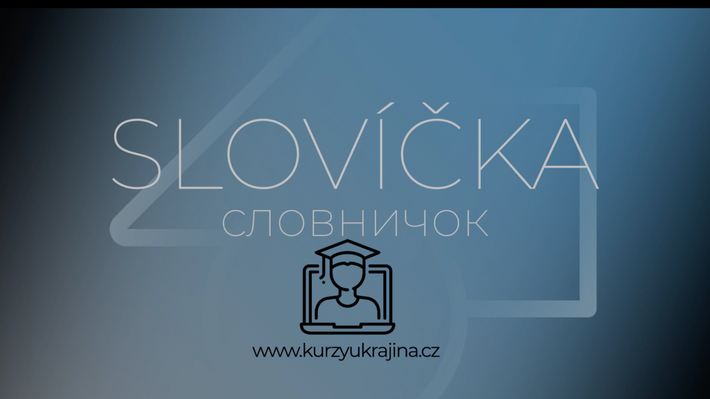 1. lekce - slovíčka словничок, úvodní představení.